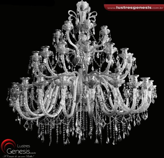 Lustre de Cristal Clássico Tokio com 48 braços, ideal para pé direito duplo, da marca Lux Lustres. Lustres Gênesis loja online de Lustres e Iluminação DecorativaLustre de Cristal Clássico Tokio com 48 braços, ideal para pé direito duplo, da marca Lux Lustres. Lustres Gênesis loja online de Lustres e Iluminação Decorativa